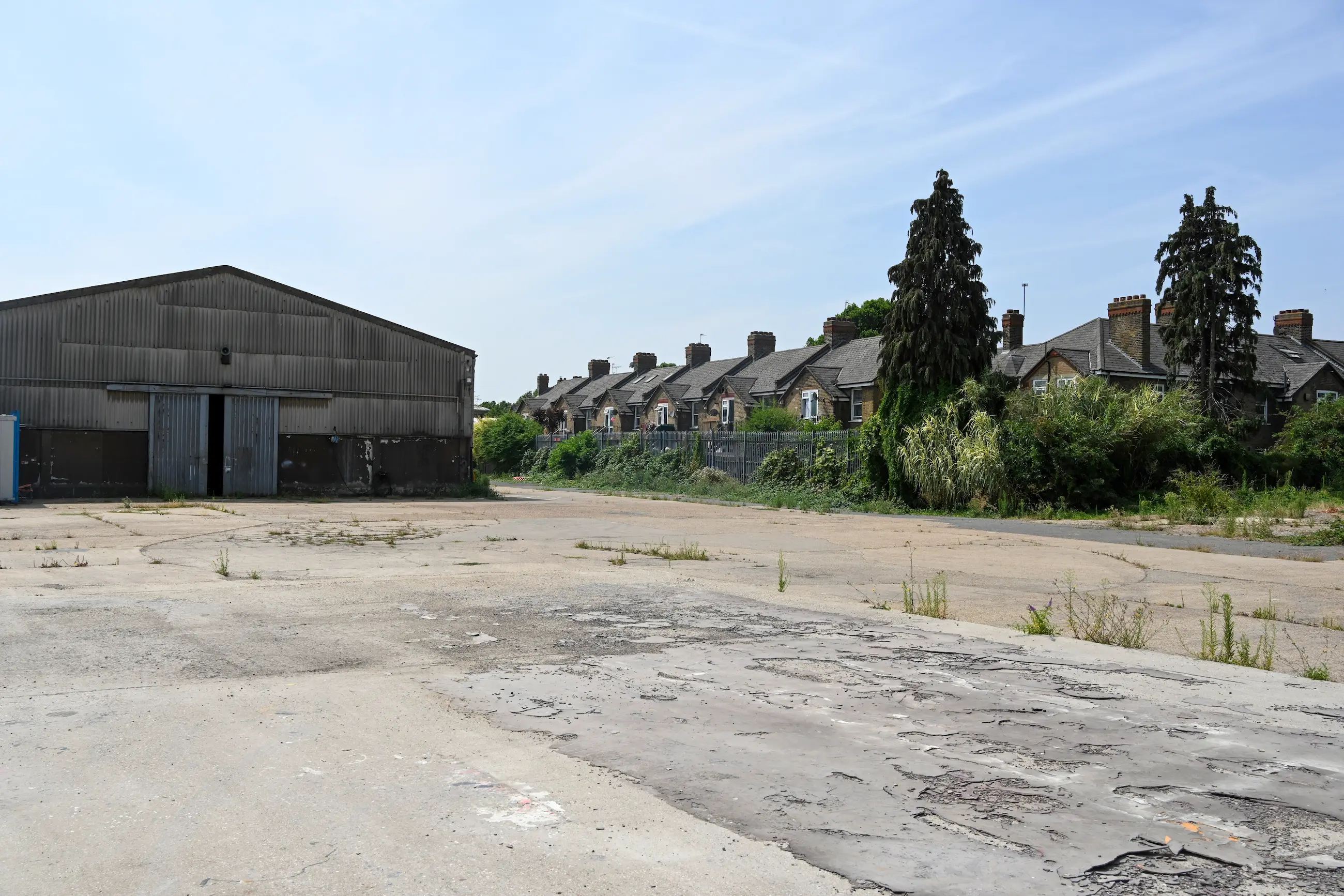 Image of current area behind Derrick and Atlas Gardens.